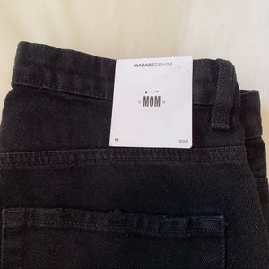 Garage High Waisted Black Mom Jeans